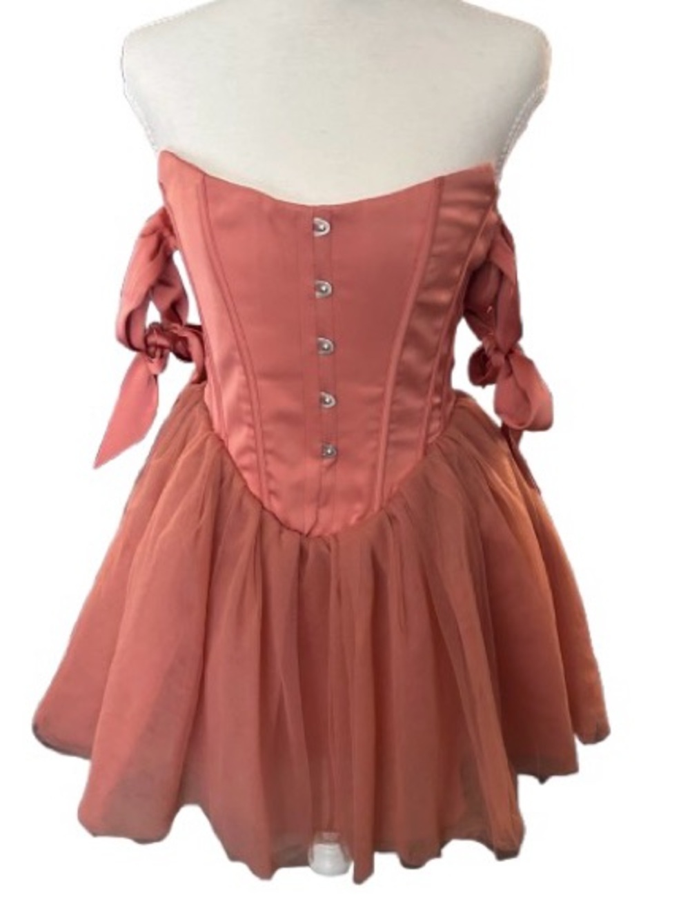 NWT Oh Polly Dress Tulle Mini Tutu Ballet New Designer Corset Bodice Small Skirt